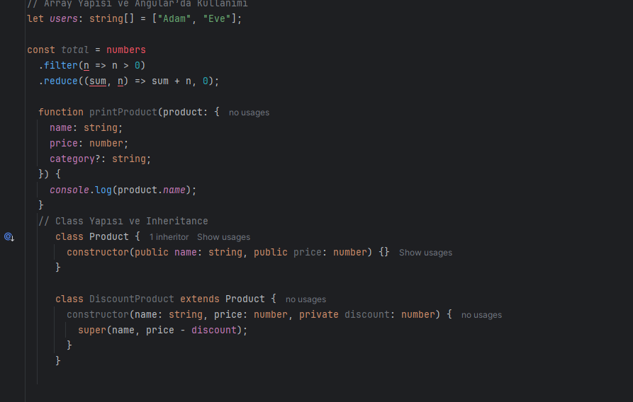 Angular TypeScript temel rehber