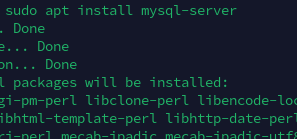 MySQL kurulumu görseli
