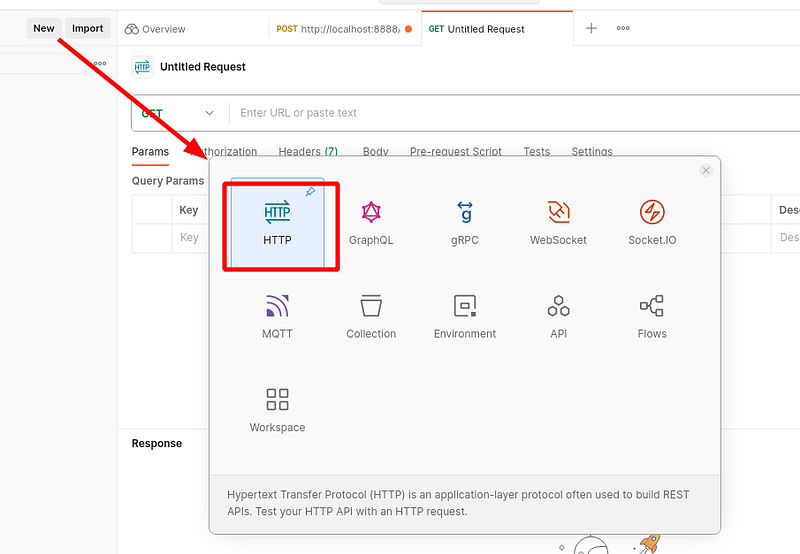 Postman GET isteği ekranı